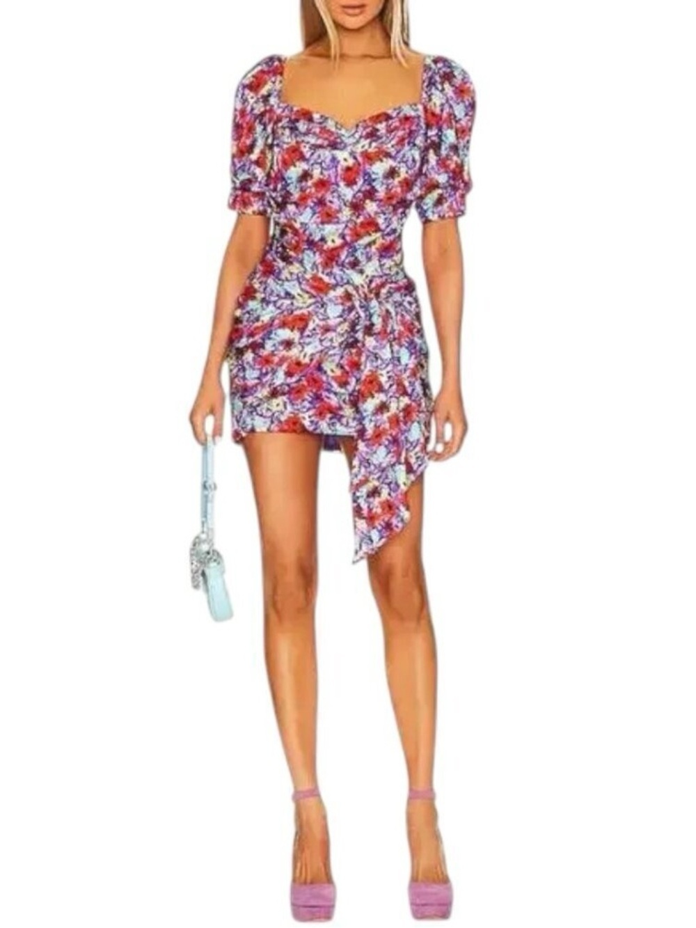 NWT For Love & Lemons Chiara Mini Dress Size Medium